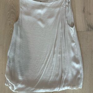 Vince Elegant Cream Sleeveless Top size 4